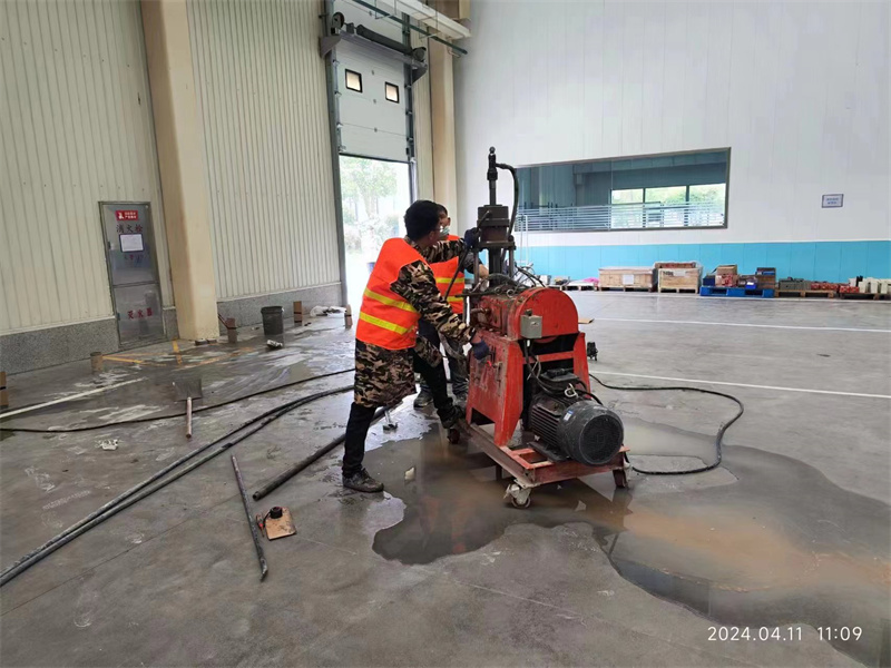 汶川厂房地面下沉塌陷注浆加固施工